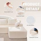 Modular Sectional Sofa Couches L-Shape Couch 3 Seat Modular Sofa Memory Foam - Image 6
