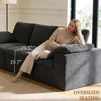 ANONER 108" Sectional Cloud Couches - Image 2