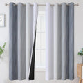 Gray and Greyish White Ombre Blackout Curtains by ESTELARTEXTILER