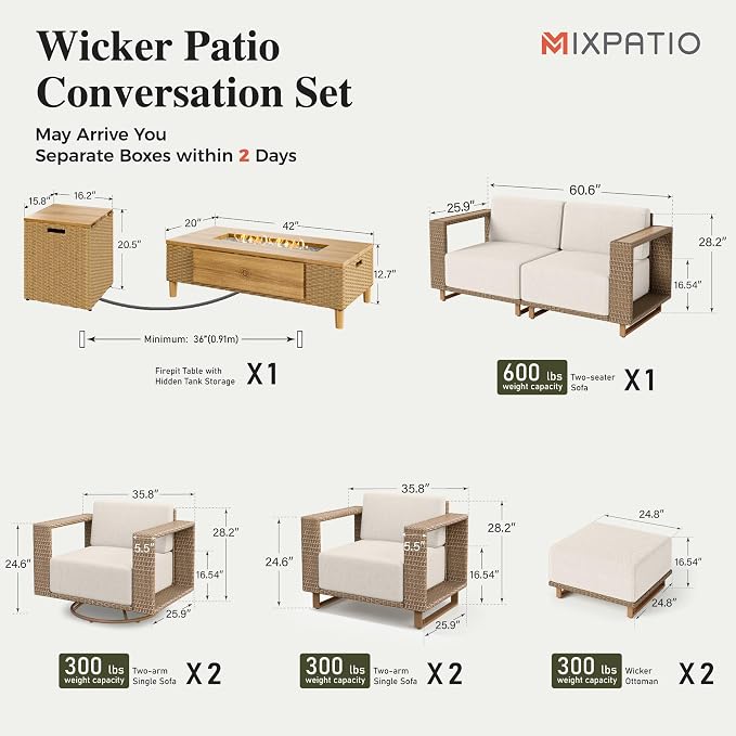MIXPATIO Patio Furniture Set - Image 5