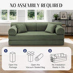 79'' Convertible Sofa Bed, 6 in 1 Folding Floor Futon Couch Sleeper - Image 6