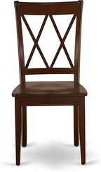 East West Furniture CLC-MAH-W Clarksville Dining Chairs - Image 4