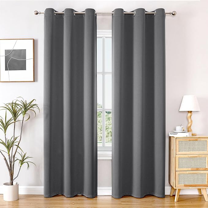 ChrisDowa Blackout Curtains for Bedroom and Living Room 78 Inches Long | 2 by ChrisDowa