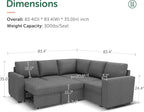 HONBAY Sectional Sleeper Sofa - Image 2