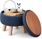 Wimarsbon Storage Ottoman, Modern Round Footrest by Wimarsbon