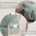 Soft Sage Quilted Couch Cover - Image 4