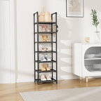 LANTEFUL Tall Shoe Rack 7 Tier Narrow Shoe Shelf Storage - Image 2