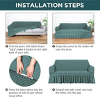 Fanfanwin 3 Pcs Sofa Slipcover Set - Image 3