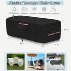600D Heavy Duty Outdoor Waterproof Lounge Chair Cover - Image 2