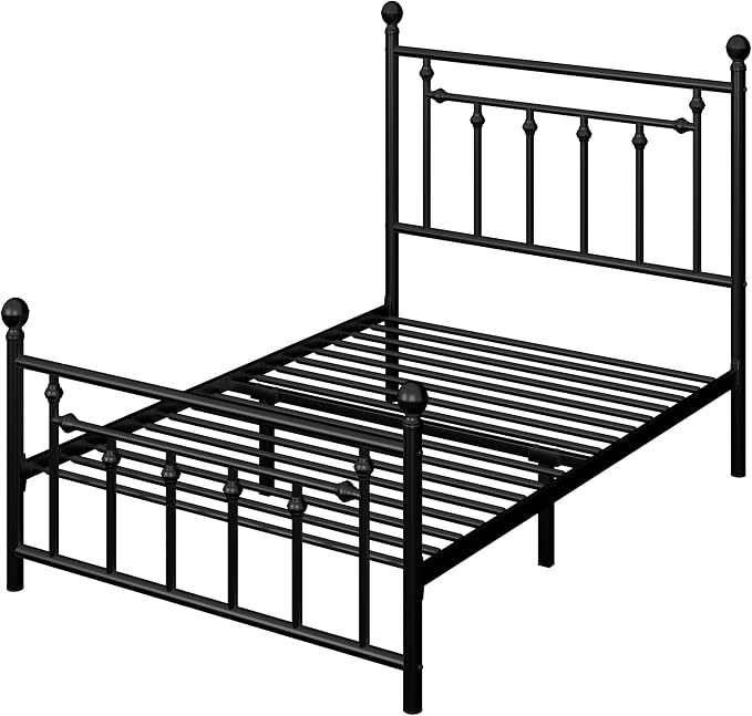 Allewie 14 Inch Twin Size Metal Platform Bed Frame - Image 9