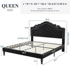 Allewie Queen Velvet Bed Frame - Image 2