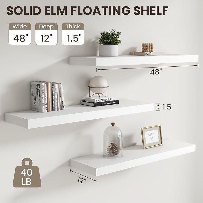 Dreamland White Floating Shelves - Image 2