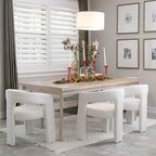 VESCASA Faux Leather Barrel Dining Chair - Image 2