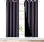 NICETOWN 100% Blackout Window Curtain Panels, 2 Pieces, Full Light Blocking by NICETOWN