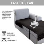 Genina L Shape Couch Cover, Sectional Couch Chaise Covers, Waterproof Washable - Image 6