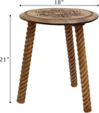 COTTON CRAFT Solid Wood End Table - Image 3