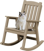 Greesum Outdoor Rocking Chair, All-Weather Patio Rocker, Rust-Proof & by BuynowfromGreesum