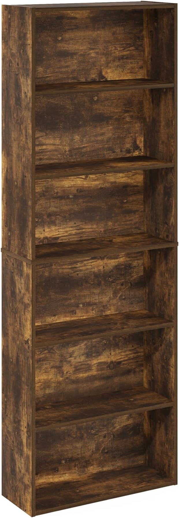 Furinno Jaya Simply Home Free Standing 6-Tier Open Storage Bookcase, Amber Pine - Image 5