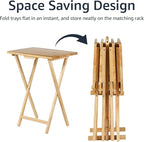 Amazon Basics Classic Foldable TV Dinner Tray Table - Image 4