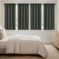MIULEE Dark Mallard Blackout Curtains 4 Panels Set 72 Inch Length Bedroom | by MIULEE
