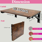 Wooden Folding Shelf Wall Mounted - Image 3