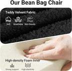 Giant Bean Bag Chair for Adults, Comfy Chairs for Bedroom, Memory Foam Chair - Image 2