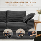 Upgrade Boneless Couch with Storage, Extra Deep&High Seat Modular Sectional - Image 7