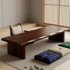 Wooden Japanese Floor Table, Floor Table by LHIUGE