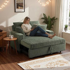 3 in 1 Convertible Sofa Bed，52.8" Pull Out Couch - Image 3