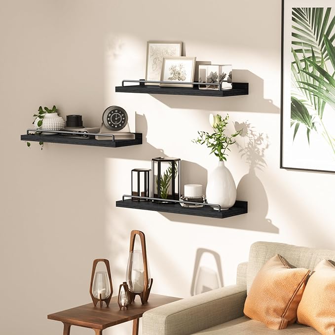 RYOFOBETTO Floating Shelves for Wall Decor Bathroom Shelves Over Toilet - Image 4