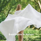 EMME Muslin Blankets for Adults Throw Blanket for Couch Breathable Gauze Soft - Image 7