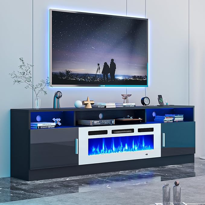 oneinmil 70" Fireplace TV Stand - Image 2