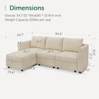 HONBAY Modular Sectional Sofa - Image 2