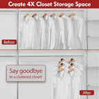 Latoxcaa Space Saving Standard Hanger Hooks 100Pcs, Upgrade Heavy Duty Space - Image 2