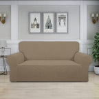 Easy-Going Stretch Oversized Loveseat Couch Covers Washable Natural | 1-Piece - Image 2