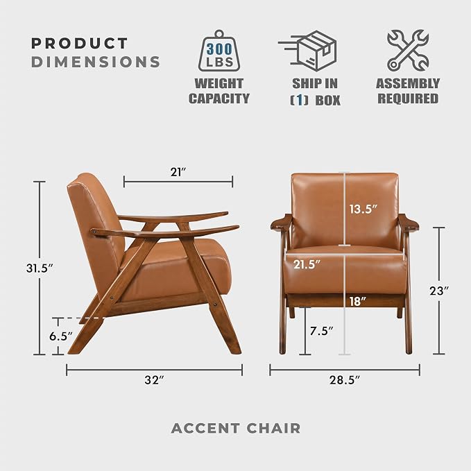 Lexicon Mid Century Modern Accent Chair - Image 2