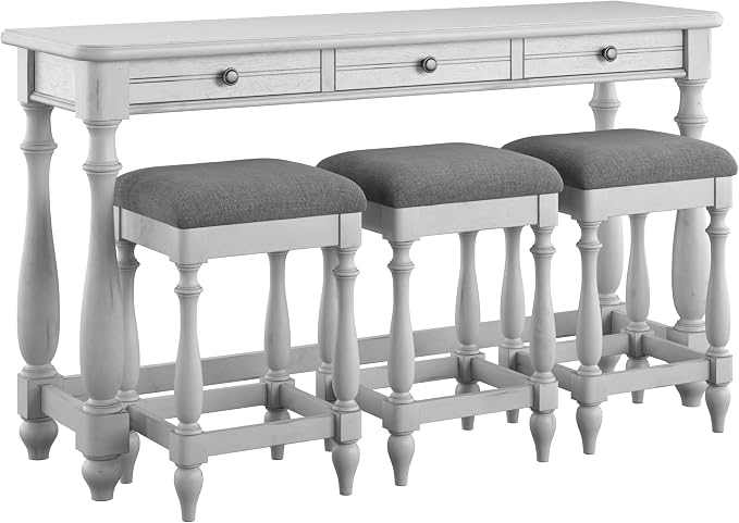 Wallace & Bay Mariano Oyster Shell 64" Wide Sofa Table by Wallace+%26+Bay