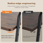 Rustic Brown Metal Frame Nightstand - Image 5