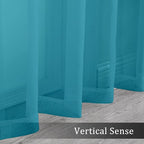 Marine Sheer Curtains 96 Inch Length, Elegant Sheer Curtains - Image 6