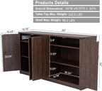 Sideboard Buffet Cabinet with Storage - Image 2
