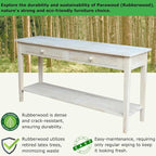 IC International Concepts Spencer Server Extended Length Console Table - Image 2