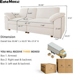 EASE MOOSE Modern Loveseat Sofa - Image 2
