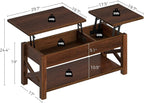 Rolanstar Coffee Table, 47.2" Lift Top - Image 3