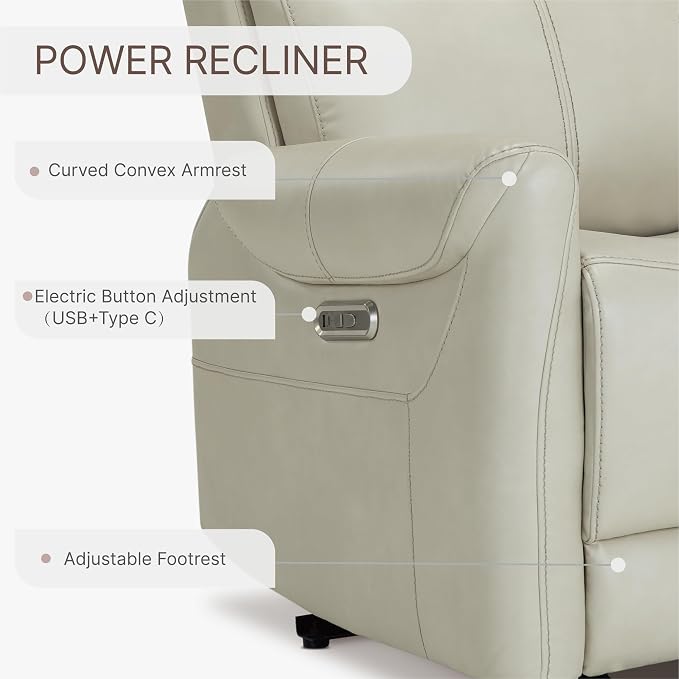 KISLOT Leather Recliner Chair for Adults Wall Hugger RV Recliner - Image 6
