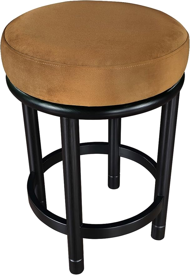 Meridian Furniture 977Saddle-C Monette Collection Art Deco Counter Stool - Image 6