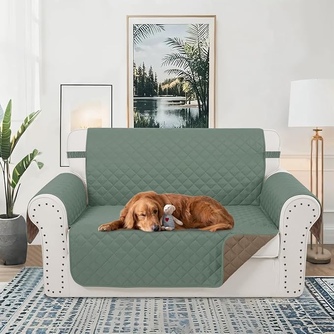 Reversible Loveseat Couch Sofa Covers - Image 2