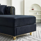 Luxury Velvet Chaise Lounger - Image 4