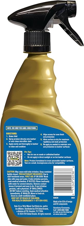 Rain-X 620236SRP Leather Cleaner Conditioner & Repellent - Image 2