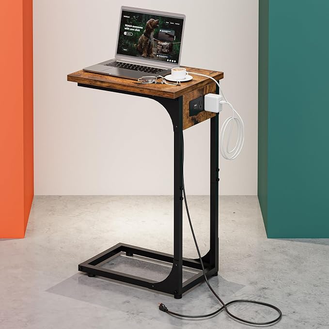 C-Shaped Side Table for Couch by RISWER