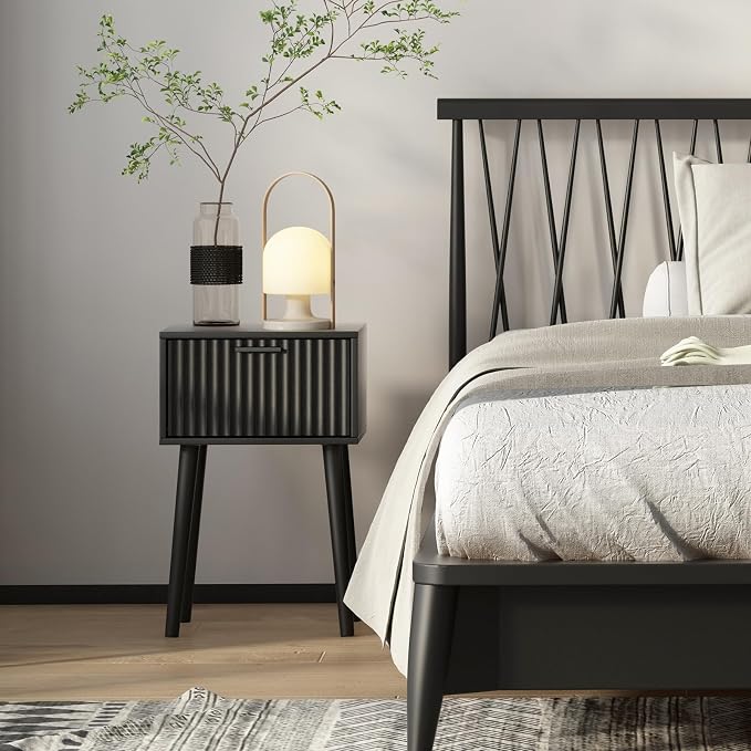LAATOOREE Nightstands Set of 2, Small Side Table, Bedside Table - Image 2